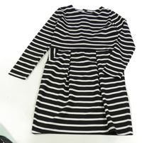 Černo-bílé pruhované šaty H&M