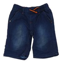 Tmavomodré teplákové riflové kraťasy Kiki&Koko