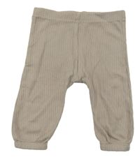 Hnědé žebrované lehké tepláky Next