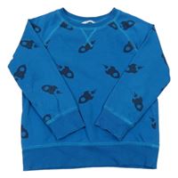 Modrá mikina s raketami H&M