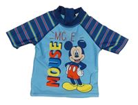 Modro-tmavomodré UV tričko s Mickeym Disney