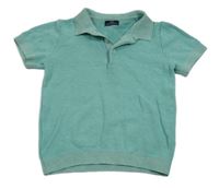 Zelené pletené polo tričko Next