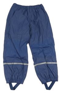 Tmavomodré nepromokavé zateplené kalhoty Lupilu