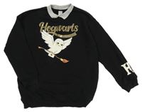 Černá mikina s límečkem a Hedvikou - Harry Potter C&A