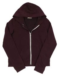 Švestková propínací mikina s kapucí H&M