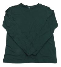 Tmavozelené triko H&M