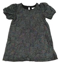 Černo-barevné vzorované šaty F&F