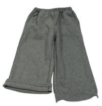 Tmavošedé melírované široké tepláky shein