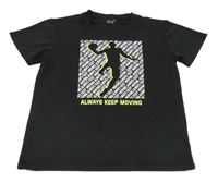 Černé sportovní tričko s potiskem 