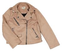 Světlerůžový semišový křivák River Island