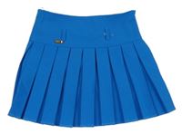 Modrá skládaná sukně 