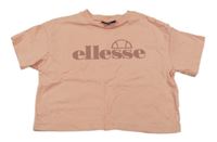 Světlerůžové tričko s logem Ellesse