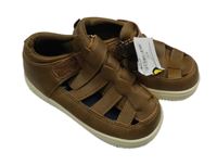 Nové - hnědé koženkové sandále Tu vel. 27