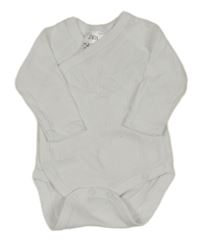 Bílé žebrované zavinovací body Zara