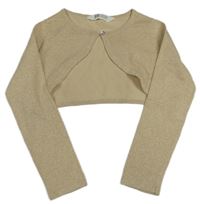 Zlaté třpytivé svetrové bolerko zn. H&M