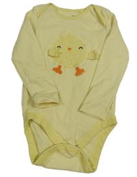Žluté pruhované body s kuřátkem F&F