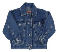 Modrá riflová bunda