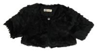 Černé kožešinové podšité bolerko H&M