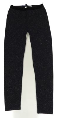 Tmavomodré třpytivé legíny Okidi