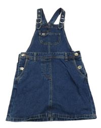 Tmavomodré laclové riflové šaty Matalan