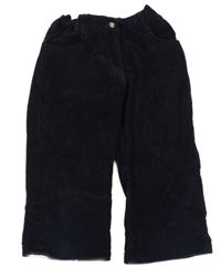 Tmavomodré crop manšestráky Jacaidi