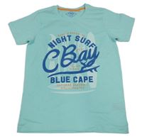 Světlemodré tričko s nápisy C&A