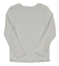 Bílé žebrované triko Primark