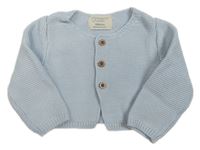 Světlemodrý propínací crop svetr Primark