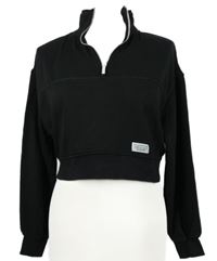 Dámská černá crop mikina H&M
