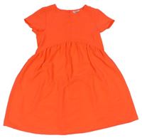 Neonově oranžové šaty M&Co.