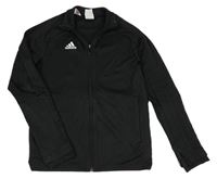 Černá sportovní propínací mikina s logem zn. Adidas