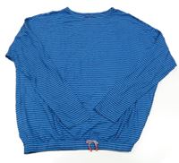 Modré pruhované triko Tchibo