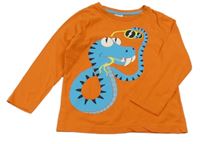 ORanžové triko s hadem C&A