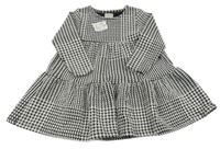 Nové - Černo-bílé vzorované šaty F&F