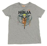 Světlešedé tričko s obrázkem Naruto 