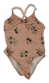 Růžové plavky s olivami Zara