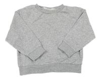 Šedá melírovaná mikina H&M