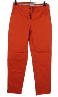 Dámské červené plátěné kalhoty Tom Tailor