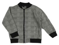 Černo-bílá kostkovaná mikina Next