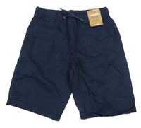 Nové - Tmavomodré plátěné kraťasy Dunnes Stores