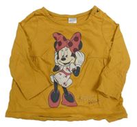 Hořčicové triko s Minnie C&A