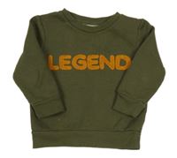 Khaki mikina s nápisem Primark