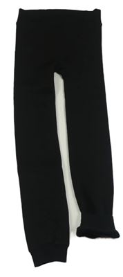 Černé zateplené punčochové legíny