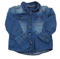 Tmavomodrá riflová košile Next