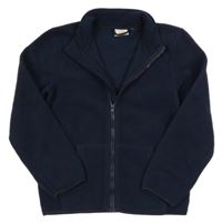 Tmavomodrá fleecová propínací mikina