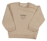 Pudrová mikina s nápisem George