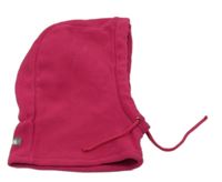 Růžová fleecová kukla