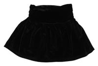 Černá sametová sukně 