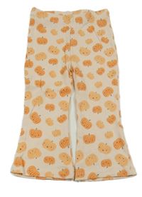 Meruňkové žebrované lehké tepláky s dýněmi dunnes