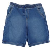Modré teplákovo/riflové kraťasy Denim Co.